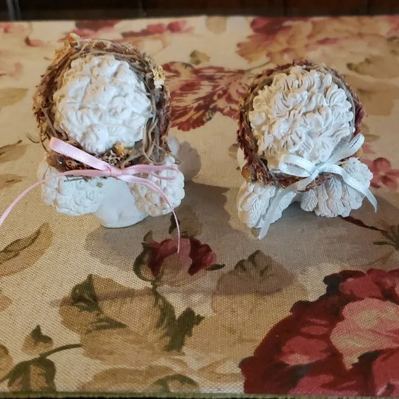 DREAMSICLES Angel / Cherub - Heart Basket / Thinking of You - Lot of 2 - VTG - Picture 5 of 8